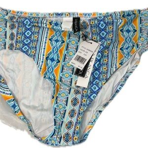 La Blanca Women's Hipster Swimsuit Bottom 22 Plus Ice Blue//Scarf City